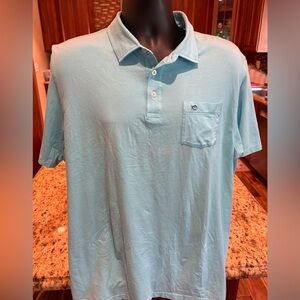 Southern Tide Blue Polo Shirt‎ Classic Style